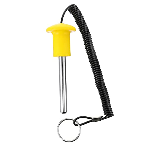 EXHUMKY Schwere Blechverriegelung Kabel Riemen Zubehör Rolle Ausrüstung heizlùfter Gym Accessories Werkzeug Magnetbolzen aus Stahl Fitness-Magnetbolzen Stiftstapel Kohlenstoffstahl Yellow von EXHUMKY