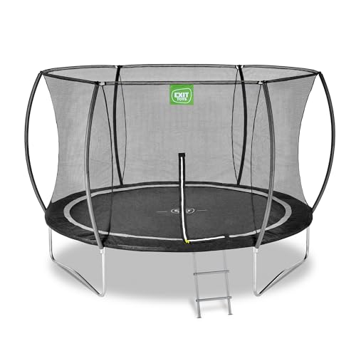 EXIT Toys Black Edition Rundes Trampolin - ø305cm - Fußschutzsystem - Mit Trampolinleiter - Sicherheitsnetz mit Reißverschluss - Modernes Design - Rostfrei - Wetterfest - Für Kinder - Schwarz EXIT Toys Black Edition Rundes Trampolin - ø305cm - Fußschutzsystem - Mit Trampolinleiter - Sicherheitsnetz mit Reißverschluss - Modernes Design - Rostfrei - Wetterfest - Für Kinder - Schwarz von EXIT TOYS