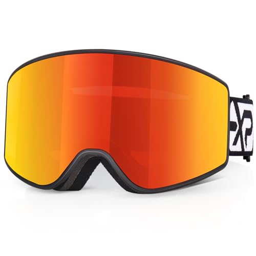 EXP VISION Skibrille, Snowboard Brille für Brillenträger Herren Damen Erwachsene Schneebrille OTG Anti-Nebel Skibrillen UV-Schutz Kompatibler Helm von EXP VISION