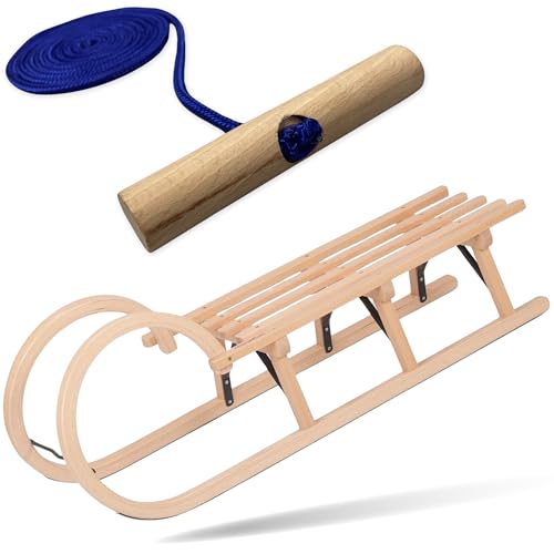 Explorer Colint Holzschlitten mit Rückenlehne für Kinder ab 1 Jahr und Erwachsene Set Schlitten Holz Hörnerschlitten mit 150cm Leine in Blau 110cm Alpina Fun Explorer Colint Holzschlitten mit Rückenlehne für Kinder ab 1 Jahr und Erwachsene Set Schlitten Holz Hörnerschlitten mit 150cm Leine in Blau 110cm Alpina Fun von EXPLORER
