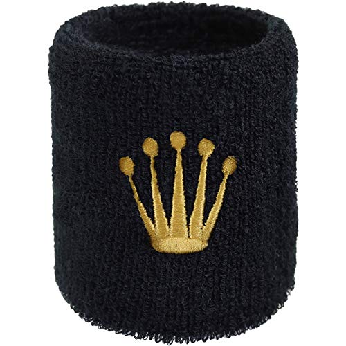 Designer Schweissband Exclusive Krone Stickerei Crown Schweißband Bestickt & Absorbierendes Frottee | Jogging Wristband Geschenk Fitnesstraining Schweiß-Armband Designer Schweissband Exclusive Krone Stickerei Crown Schweißband Bestickt & Absorbierendes Frottee | Jogging Wristband Geschenk Fitnesstraining Schweiß-Armband von EXPRESS-STICKEREI