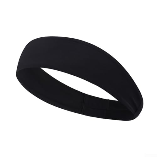 Leichtes Stirnband für Laufen, Radfahren, Tennis, Badminton, atmungsaktives und elastisches Material (schwarz) von EXTRWORY