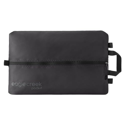 Eagle Creek Pack-It Reveal Schuhsack – Schuhbeutel für Reisen mit strapazierfähigem, atmungsaktivem Netz-Oberteil, Schnellgriff und Befestigung außerhalb der Tasche, Schwarz – Isolat (neu), von Eagle Creek