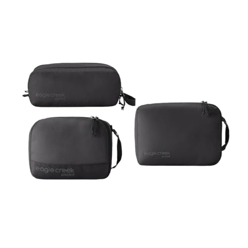 Eagle Creek Pack-It Packwürfel-Set für die Nacht, langlebig, ultraleicht, weiche Gepäck-Organizer aus wasserabweisendem Poly-Ripstop-Gewebe, Schwarz, 3-teilig Eagle Creek Pack-It Packwürfel-Set für die Nacht, langlebig, ultraleicht, weiche Gepäck-Organizer aus wasserabweisendem Poly-Ripstop-Gewebe, Schwarz, 3-teilig von Eagle Creek