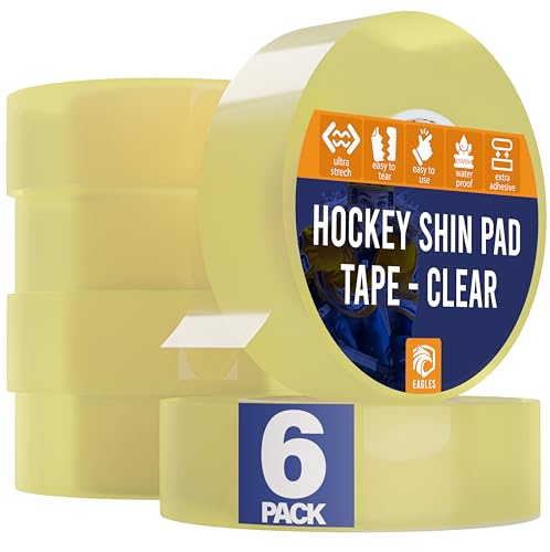 EAGLES Bulk Hockey-Klebeband, schwarz, weiß oder transparent, Mehrzweck-Klebeband, stark klebend, strapazierfähiges Tuch oder PVC-Klebeband, Hokey Sports Geschenke, Zubehör, Ausrüstung, Ausrüstung von Eagles