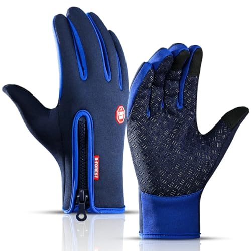 EasPowest Cozy Season-Handschuhe, Cozy Season Gloves, CozySeason Thermo-Winterhandschuhe, Cozyseason-Handschuhe für Herren, wasserdichte Touchscreen-Winterhandschuhe (Medium,Dark Blue) von EasPowest