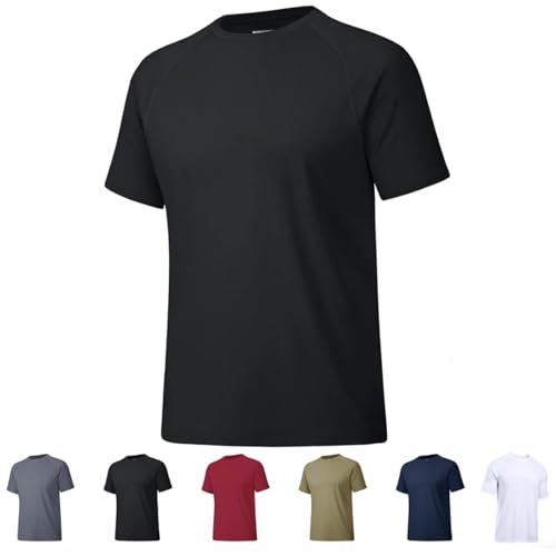 EasPowest Glowcade Tshirt, Glowcade Fitted Compression Shirt, Glowcade Shirts for Men Compression Tshirts Simple Casual (Black,Large) von EasPowest