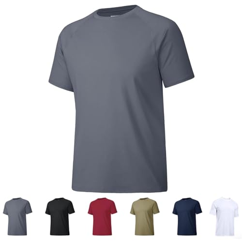 EasPowest Glowcade Tshirt, Glowcade Fitted Compression Shirt, Glowcade Shirts for Men Compression Tshirts Simple Casual (Gray,Medium) von EasPowest