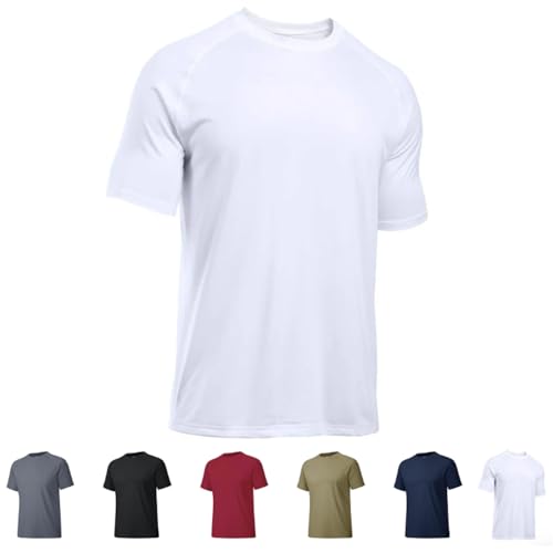 EasPowest Glowcade Tshirt, Glowcade Fitted Compression Shirt, Glowcade Shirts for Men Compression Tshirts Simple Casual (White,Small) von EasPowest