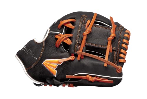 Easton Future Elite Baseball-Handschuh, 27,9 cm, I-Web, Rechtshänder, Schwarz/Orange von Easton