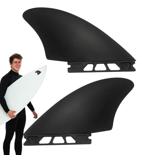 Eastuy 2-teiliges Paddle-Board-Finne, 2-teiliges Surfboard-Flossen-Set - Flexible Longboard-Flossen, PVC-Surf-Watershed-Finne - Kompakte Stand-Up-Paddle-Board-Flossen, Paddle-Board-Zubehör für von Eastuy
