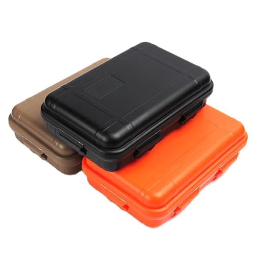 EasyByMall Kompakte wasserdichte Box für Outdoor-Abenteuer, schützt Ihre Sachen vor Wasser, Orange (M) von EasyByMall