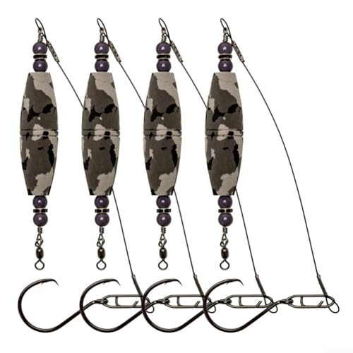 Free Catfishing Posenvorfach mit flexiblem Drehgelenk für reibungsloses Werfen (grau) von EasyByMall