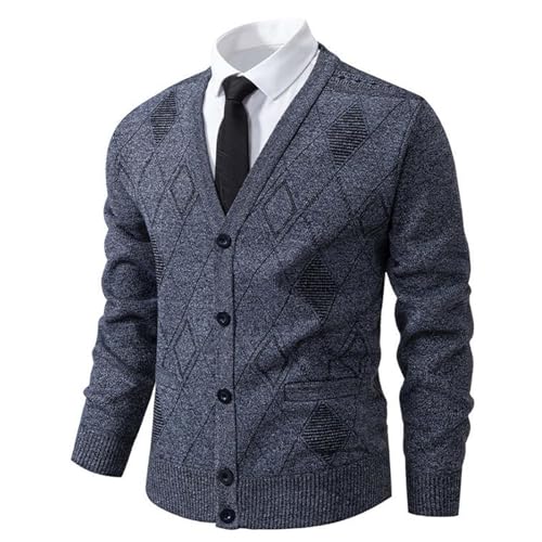 Eauptffy Oktoberfest Herren Jacke, Cardigan Herren Lang, Herrenstrickjacke mit Knöpfe Strickpullover Warm V Ausschnitt Trachtenjacken Strick Klobig Winterjacken Kariert Stilvolle Jacke Lässig Weich Eauptffy Oktoberfest Herren Jacke, Cardigan Herren Lang, Herrenstrickjacke mit Knöpfe Strickpullover Warm V Ausschnitt Trachtenjacken Strick Klobig Winterjacken Kariert Stilvolle Jacke Lässig Weich von Eauptffy