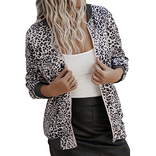 Schwarze Bomberjacke Damen, Blouson Jacke Damen Blumenmuster, Pilotenjacke Zip Langarm Fliegerjacke Leicht Dünne Sommerjacken Bedruckter Modern Bikerjacke Lounge Elegantes Outwear College Frauen von Eauptffy