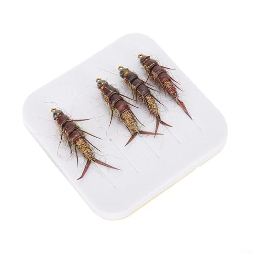 Hakenset aus Karbonstahl, 5 Stück, unverzichtbare Werkzeuge zum Fliegenfischen mit Steinfliegen-Design Hakenset aus Karbonstahl, 5 Stück, unverzichtbare Werkzeuge zum Fliegenfischen mit Steinfliegen-Design von Eawfgtuw