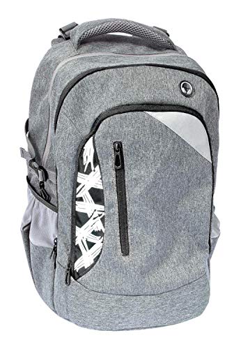 Eberhard Faber 577624 - Schulrucksack Teenager grau-schwarz, X-Style, 30 Liter Volumen von Eberhard Faber