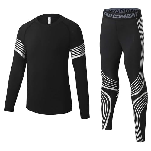 Echinodon Sportunterwäsche Kinder Fußball Jungen Mädchen Schnelltrockend Funktionsunterwäsche Kompressionsunterwäsche Set für Fitness Running Fußballtraining Basketball Radsport A-Silber 22 Echinodon Sportunterwäsche Kinder Fußball Jungen Mädchen Schnelltrockend Funktionsunterwäsche Kompressionsunterwäsche Set für Fitness Running Fußballtraining Basketball Radsport A-Silber 22 von Echinodon