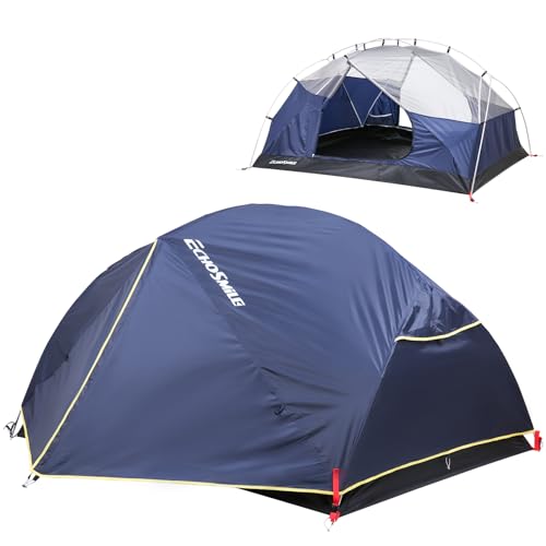 EchoSmile Zelt 2 Personen Ultraleicht Camping Tent, Double-Layer Kuppelzelt, 3-4 Saison Wasserdicht PU3000mm Zelte für Trekking, Garten, Outdoor EchoSmile Zelt 2 Personen Ultraleicht Camping Tent, Double-Layer Kuppelzelt, 3-4 Saison Wasserdicht PU3000mm Zelte für Trekking, Garten, Outdoor von EchoSmile
