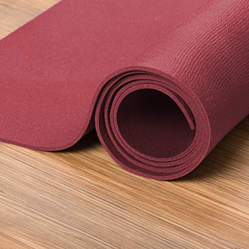 XXL Yogamatte in verschiedenen Farben + Größen, schadstofffreie Yogamatte in rot, besonders groß und breit, OEKO-Tex 100 zertifiziert und rutschfest von Eco Krabbelmatte