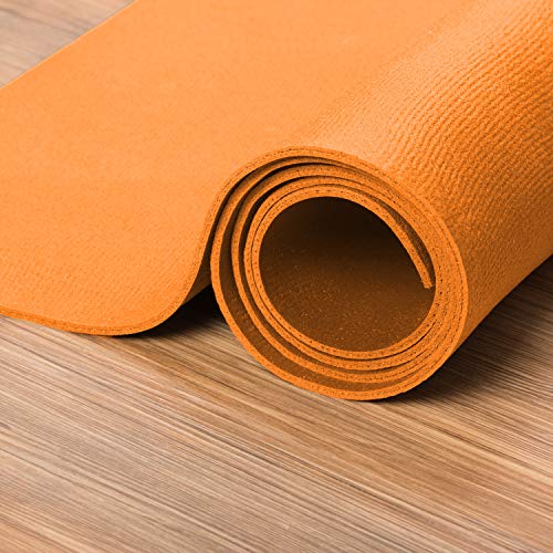 XXL Yogamatte in verschiedenen Farben + Größen, schadstofffreie Yogamatte in orange, besonders groß und breit, OEKO-Tex 100 zertifiziert und rutschfest von Eco Krabbelmatte