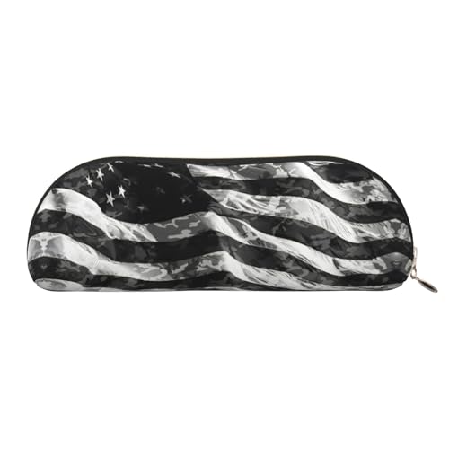 EdWal Camo amerikanische Flagge Print Make-up Tasche Federmäppchen, Federmäppchen, stilvolle Federmäppchen für Frauen, Reise-Make-up-Tasche, Gold, En storlek, Kulturbeutel von EdWal