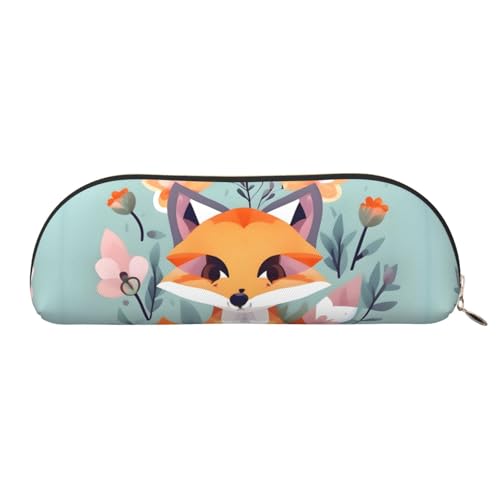 EdWal Nette Tiere Fuchs Blumen Druck Make-up Tasche Bleistift Mäppchen Bleistift Etui Stilvolle Bleistift Etui für Frauen, Reisen Kosmetiktasche, golden, One size, Kulturbeutel EdWal Nette Tiere Fuchs Blumen Druck Make-up Tasche Bleistift Mäppchen Bleistift Etui Stilvolle Bleistift Etui für Frauen, Reisen Kosmetiktasche, golden, One size, Kulturbeutel von EdWal