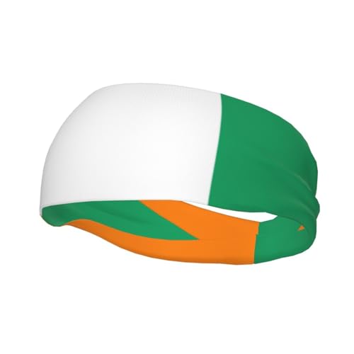 Stirnband mit Flagge der Elfenbeinküste, bedruckt, Sport, Laufen, für Herren und Damen, Workout, Schweißbänder, Stirnbänder für Yoga, Fitnessstudio, Camping von EdWal