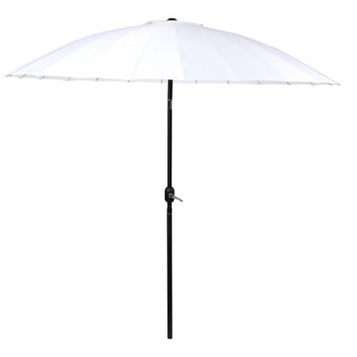Camp Active Sonnenschirm - Sonnenschutz für Balkon und Terrasse - ⌀250 x 240 cm - Rechteckig Sonnenschirm - Parasol ohne Ständer - Weiß Camp Active Sonnenschirm - Sonnenschutz für Balkon und Terrasse - ⌀250 x 240 cm - Rechteckig Sonnenschirm - Parasol ohne Ständer - Weiß von Camp Active