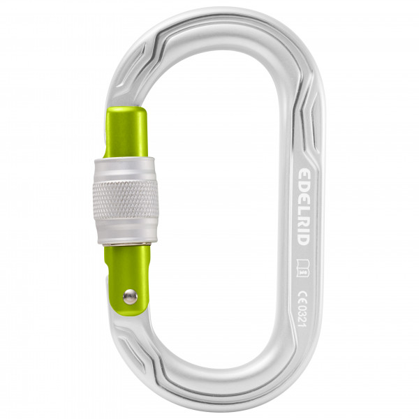 Edelrid - Oval Power 2500 Screw II - Schraubkarabiner grau von Edelrid