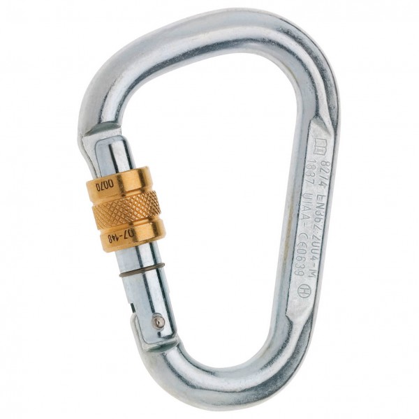 Edelrid - Steel HMS Screw - Stahlkarabiner grau Edelrid - Steel HMS Screw - Stahlkarabiner grau von Edelrid