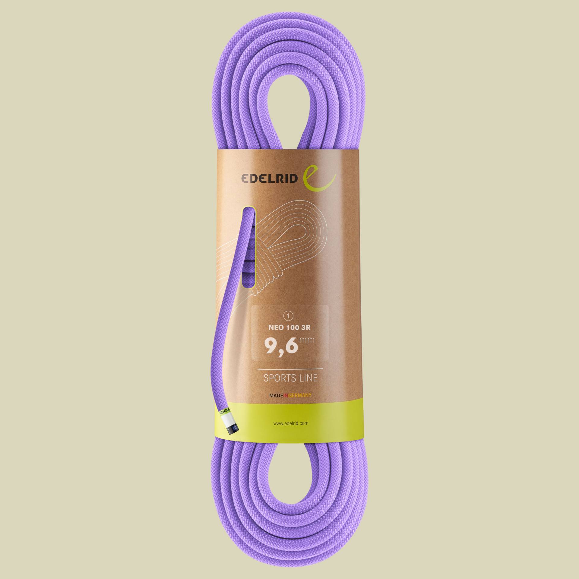 Neo 100 3R 9,6 mm 70 m lila - lavender Neo 100 3R 9,6 mm 70 m lila - lavender von Edelrid