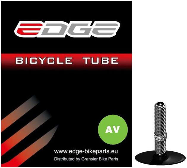 Edge Fahrradschlauch 28x1/8->3/8 für 28 Zoll AV 40mm schwarz von Edge