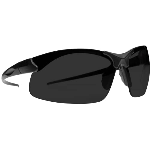 Edgeware Erwachsene Tactical Safety Eyewear, Sharp Edge, matt Schwarz, antikratzbeschichtet, beschlagfreie Vapor Shield Gläser Schutzbrillen, Mehrfarbig, One Size von EDGE