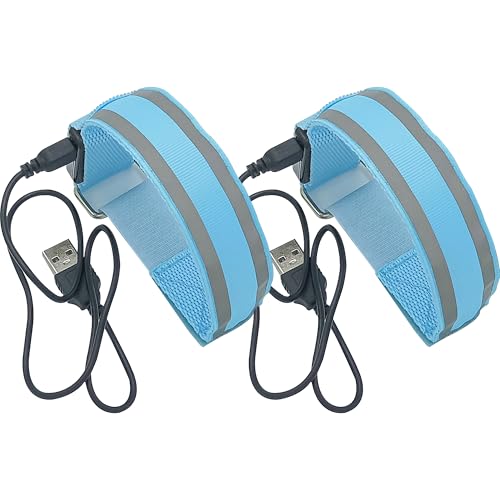 Editbar 2er Set LED Armband Aufladbar - Leuchtarmband für Laufen & Radfahren, Reflektierendes USB Lichtarmband, Led Armbänder Leuchtband, Reflektorband Licht Für Nachtlauf,Outdoor Sport,Konzerte(Blau) Editbar 2er Set LED Armband Aufladbar - Leuchtarmband für Laufen & Radfahren, Reflektierendes USB Lichtarmband, Led Armbänder Leuchtband, Reflektorband Licht Für Nachtlauf,Outdoor Sport,Konzerte(Blau) von Editbar