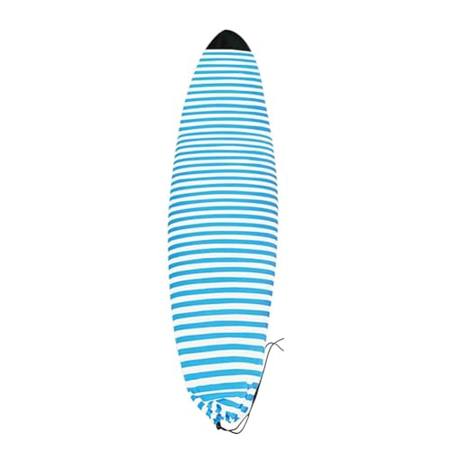 Eeuye Surfbrett-Abdeckung, Snowboard-Abdeckung, Leicht, Weich, Elastisch, mit Kordelzug, Schützende Aufbewahrungstasche, Blau: 200 X 50 cm von Eeuye