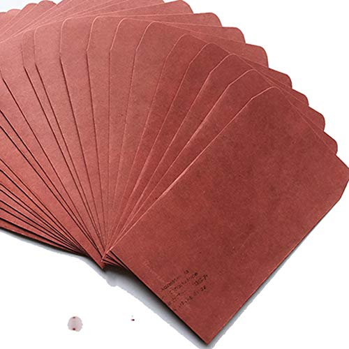 Egurs 20 Stück Retro Rot Kraft Briefumschläge Mini Papiertüten Klein Kraftpapier Tüten Mini Papierbeutel Kraft Umschlag Flachbeutel 16 * 11 Egurs 20 Stück Retro Rot Kraft Briefumschläge Mini Papiertüten Klein Kraftpapier Tüten Mini Papierbeutel Kraft Umschlag Flachbeutel 16 * 11 von Egurs