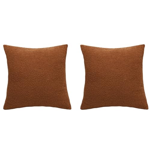 Egurs 2er Set Teddy Plüsch Kopfkissenbezug Flauschig Teddy Fleece Kissenbezug Quadratisch Deko Kissenbezüge Teddyfell Kissenhülle Einfarbig Sofakissenbezug Plüschkissen 45x45cm Braun Egurs 2er Set Teddy Plüsch Kopfkissenbezug Flauschig Teddy Fleece Kissenbezug Quadratisch Deko Kissenbezüge Teddyfell Kissenhülle Einfarbig Sofakissenbezug Plüschkissen 45x45cm Braun von Egurs