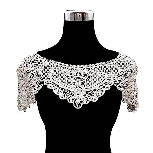 Egurs Abnehmbare Kragen Spitze Stickerei Fake Kragen Dekorative Shawl Aushöhlen Blumen Spitze Blusenkragen Krageneinsatz Halskrause Women's Lace Appliques Shawls Cover Up Beige Egurs Abnehmbare Kragen Spitze Stickerei Fake Kragen Dekorative Shawl Aushöhlen Blumen Spitze Blusenkragen Krageneinsatz Halskrause Women's Lace Appliques Shawls Cover Up Beige von Egurs