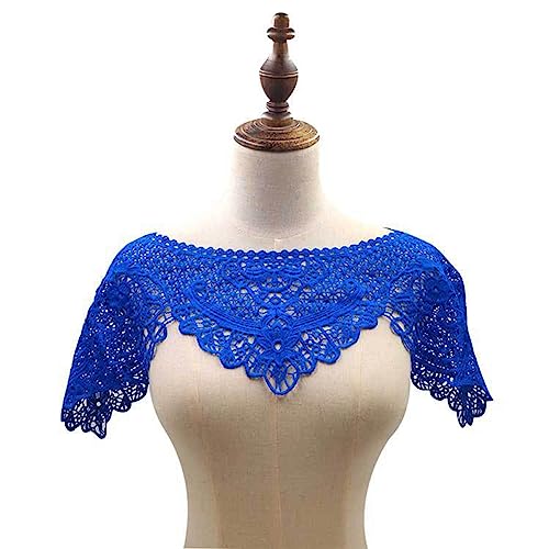 Egurs Abnehmbare Kragen Spitze Stickerei Fake Kragen Dekorative Shawl Aushöhlen Blumen Spitze Blusenkragen Krageneinsatz Halskrause Women's Lace Appliques Shawls Cover Up Blau Egurs Abnehmbare Kragen Spitze Stickerei Fake Kragen Dekorative Shawl Aushöhlen Blumen Spitze Blusenkragen Krageneinsatz Halskrause Women's Lace Appliques Shawls Cover Up Blau von Egurs