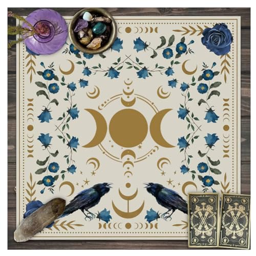 Egurs Altar Tarot Tischdecke Altartuch Mond Phases Blumen Tarotkarten Tuch Quadratisch Altardecke Alter Hexerei Spread Cloth Spiritueller Himmlisches Wandteppich Homedeko Stil 5 75x75cm Egurs Altar Tarot Tischdecke Altartuch Mond Phases Blumen Tarotkarten Tuch Quadratisch Altardecke Alter Hexerei Spread Cloth Spiritueller Himmlisches Wandteppich Homedeko Stil 5 75x75cm von Egurs