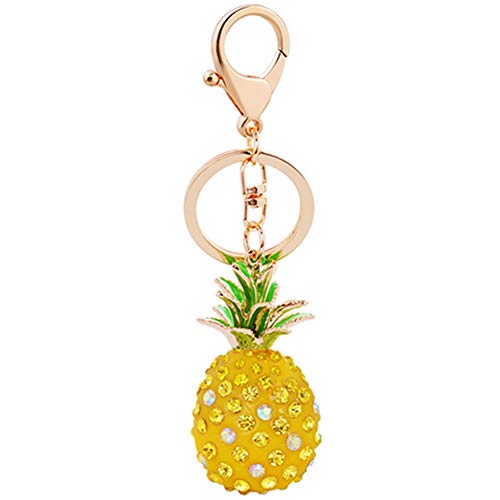 Egurs Ananas Schlüsselanhänger Strass Ananas Anhänger Modeschmuck Metal Taschenanhänger Gelb Egurs Ananas Schlüsselanhänger Strass Ananas Anhänger Modeschmuck Metal Taschenanhänger Gelb von Egurs