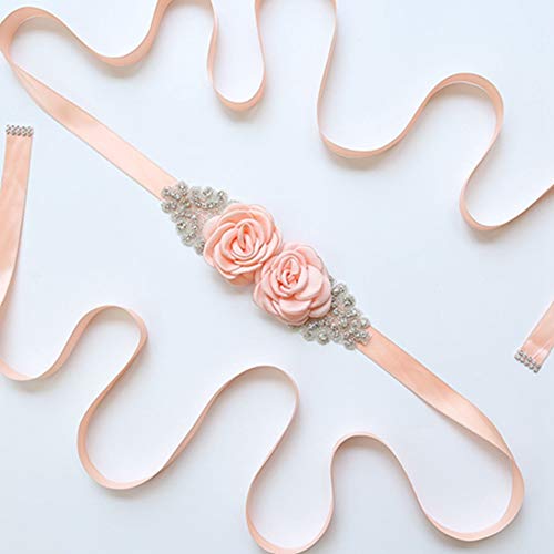 Egurs Brautgürtel Damen Blume Gürtel Schärpe Rose Glitzer Strass Hochzeit gürtel Rosa Egurs Brautgürtel Damen Blume Gürtel Schärpe Rose Glitzer Strass Hochzeit gürtel Rosa von Egurs