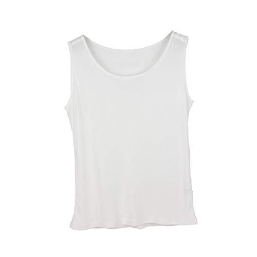 Egurs Damen Tank Top aus 100% Natur Seide,Komfortabel Weiß L Egurs Damen Tank Top aus 100% Natur Seide,Komfortabel Weiß L von Egurs