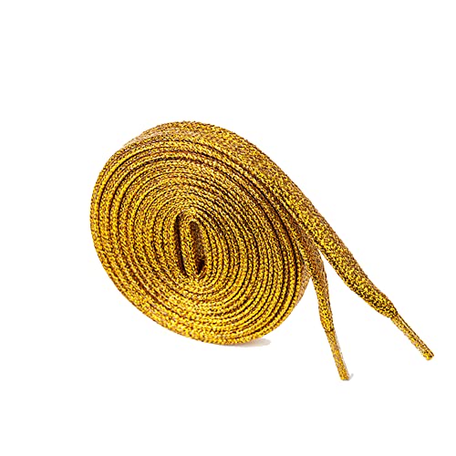 Egurs Glitzer Schnürsenkel 1 Paar 110cm Bunt Metallisch Flache Schnürsenkel Reißfest Bling Schuhbänder Shoelaces für Sneakers Sportschuhe Laufschuhe Turnschuhe,16 Farben optional Gold Egurs Glitzer Schnürsenkel 1 Paar 110cm Bunt Metallisch Flache Schnürsenkel Reißfest Bling Schuhbänder Shoelaces für Sneakers Sportschuhe Laufschuhe Turnschuhe,16 Farben optional Gold von Egurs