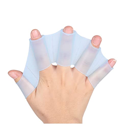 Egurs Schwimmhandschuhe Silikon Hand Schwimmflossen Handschuhe Schwimmtrainingsflossen Mit Palmfinger Schwimmhäuten Handflossen Schwimmzubehör für Frauen Männer für Schwimmtraining Blau 1 Paar S Egurs Schwimmhandschuhe Silikon Hand Schwimmflossen Handschuhe Schwimmtrainingsflossen Mit Palmfinger Schwimmhäuten Handflossen Schwimmzubehör für Frauen Männer für Schwimmtraining Blau 1 Paar S von Egurs