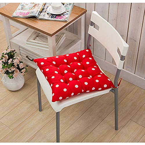 Egurs Stuhlkissen Punktmuster Sitzkissen Sitzpolster Weich Padded Sitzauflage (40x40für Büro Auto Boden Balkon Garten Auto Küche Esszimmerstuhl rot Egurs Stuhlkissen Punktmuster Sitzkissen Sitzpolster Weich Padded Sitzauflage (40x40für Büro Auto Boden Balkon Garten Auto Küche Esszimmerstuhl rot von Egurs