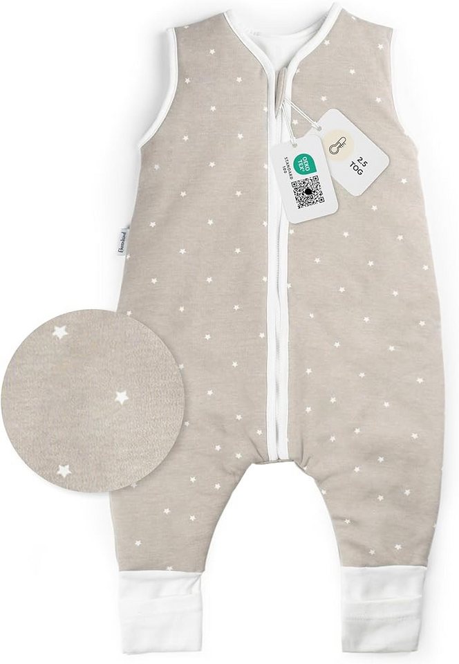 Ehrenkind Babyschlafsack Schlafsack mit Füßen 2.5 TOG, Bio-Baumwolle, Ganzjahr (Standard by OEKO-TEX, 100% Bio-Baumwolle, Ganzjahresschlafsack mit Beinen, 2.5 TOG), Baby Schlafsack, Schlafsack Baby von Ehrenkind