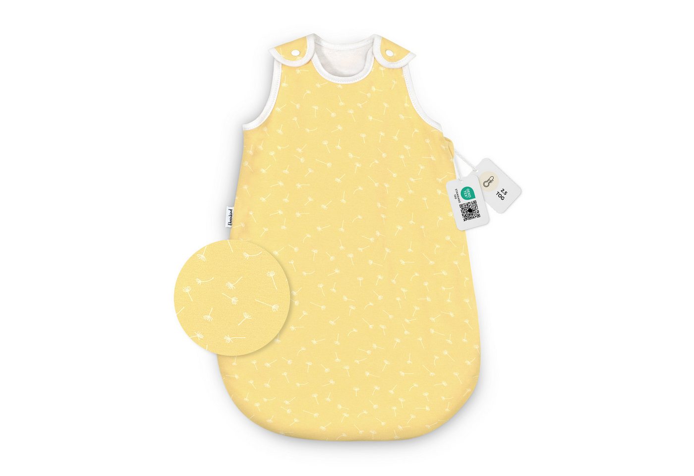 Ehrenkind Babyschlafsack Sommer, Rund, Bio-Baumwolle (Standard by OEKO-TEX, 100% Bio-Baumwolle, Sommerschlafsack, 1.0 TOG), Schlafsack Baby,  Baby Schlafsack von Ehrenkind