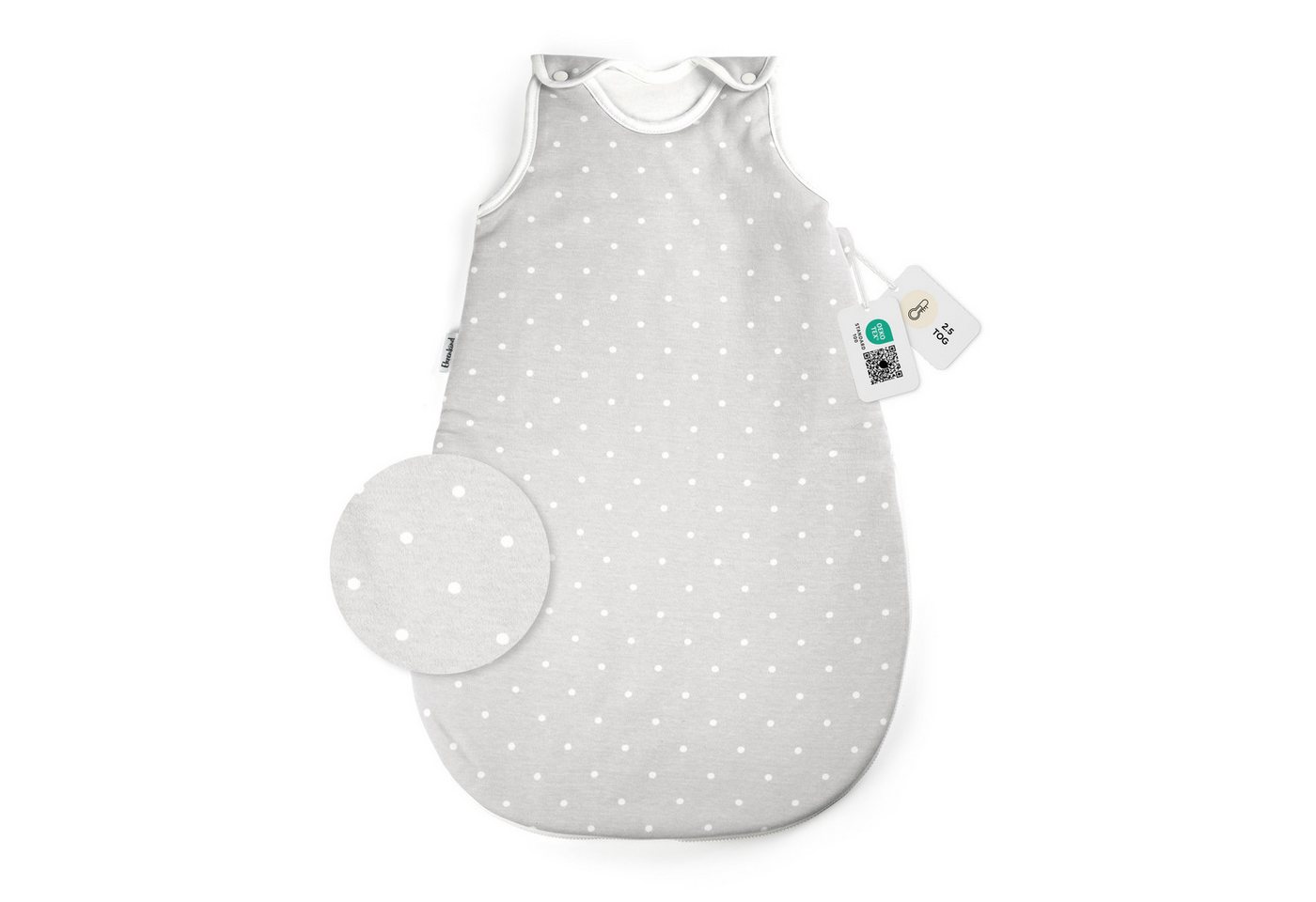 Ehrenkind Babyschlafsack Sommer, Rund, Bio-Baumwolle (Standard by OEKO-TEX, 100% Bio-Baumwolle, Sommerschlafsack, 1.0 TOG), Schlafsack Baby,  Baby Schlafsack von Ehrenkind